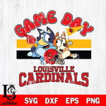 Louisville Cardinals Bluey & Bingo 9 Svg Eps Dxf Png File, NCAA svg, Digital Download, Instant Download