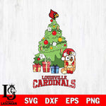 Louisville Cardinals Bluey Chilli Christmas Tree Svg Eps Dxf Png File, Digital Download