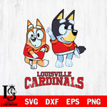 Louisville Cardinals Bluey Chilli Mode Dance Svg Eps Dxf Png File, Digital Download, Instant Download