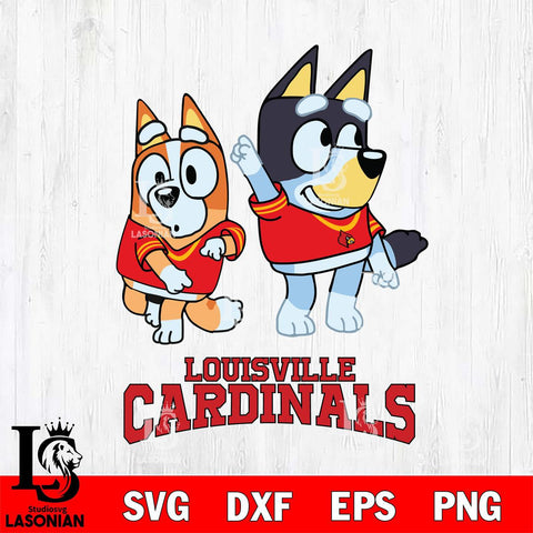 Louisville Cardinals Bluey Chilli Mode Dance Svg Eps Dxf Png File, Digital Download, Instant Download