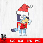 Louisville Cardinals Bluey Christmas Svg Eps Dxf Png File, Digital Download, Instant Download