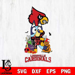 Louisville Cardinals Bluey Halloween NCAA 2 Svg Eps Dxf Png File, Digital Download, Instant Download