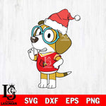 Louisville Cardinals Bluey Honey Christmas Svg Eps Dxf Png File, Digital Download, Instant Download