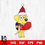 Louisville Cardinals Bluey Lucky Christmas Svg Eps Dxf Png File, Digital Download, Instant Download