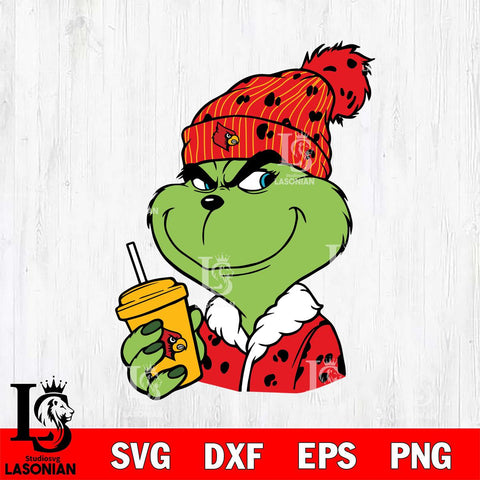 Louisville Cardinals Boujee Grinch 3 Svg Eps Dxf Png File, Digital Download, Instant Download