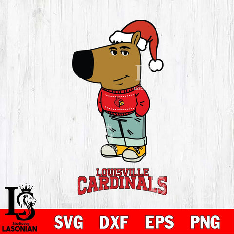 Louisville Cardinals Chill Guy Christmas Svg Eps Dxf Png File,NCAA Svg Files,Chill Guy svg ,Digital Download ,Instant Download, Cricut File