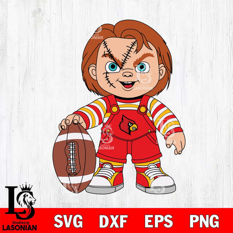 Louisville Cardinals Chucky Horror 7 Svg Eps Dxf Png File, NCAA svg, Digital Download, Instant Download