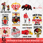 Louisville Cardinals Fathers Day NCAA Bundle 12 Svg Eps Dxf Png File, Digital Download, Instant Download