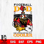 Louisville Cardinals Football Dad Cooler Svg Eps Dxf Png File, Digital Download, Instant Download