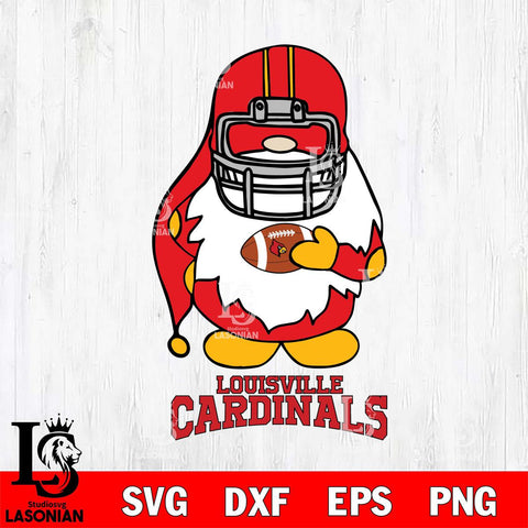 Louisville Cardinals Gnomes Christmas Svg Eps Dxf Png File, Digital Download, Instant Download