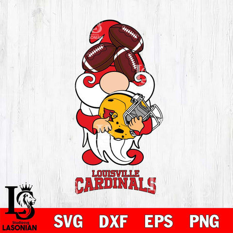 Louisville Cardinals Gnomes Helmet Svg Eps Dxf Png File, Digital Download, Instant Download