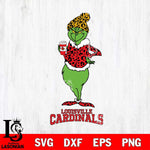 Louisville Cardinals Grinch Leopard Coffee Svg Eps Dxf Png File, Digital Download, Instant Download