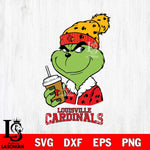 Louisville Cardinals Grinch hat Svg Eps Dxf Png File, Digital Download, Instant Download