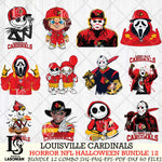 Louisville Cardinals Halloween Bundle 12 SVG Svg Eps Dxf Png File, NCAA bundle svg, Digital Download, Instant Download