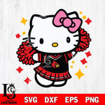 Louisville Cardinals Hello Kitty Cheerleader 4 Svg Eps Dxf Png File, Digital Download, Instant Download