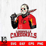 Louisville Cardinals Jason Voorhees 11 Svg Eps Dxf Png File, Digital Download