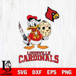 Louisville Cardinals Jason Voorhees 12 Svg Eps Dxf Png File, Digital Download