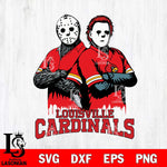 Louisville Cardinals Jason Voorhees 8 Svg Eps Dxf Png File, Digital Download