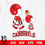 Louisville Cardinals Snoopy Sport Svg Eps Dxf Png File, Digital Download