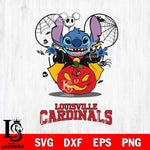 Louisville Cardinals Stitch Horror Halloween Svg Eps Dxf Png File, Digital Download, Instant Download