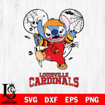 Louisville Cardinals Stitch Michael Halloween Svg Eps Dxf Png File, Digital Download, Instant Download