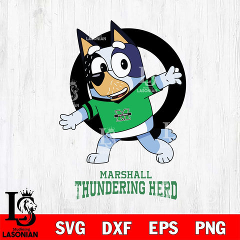 Marshall Thundering Herd Bandit Heeler Rugby Svg Eps Dxf Png File, Digital Download ,Instant Download, Cricut File