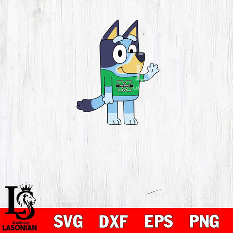 Marshall Thundering Herd Bluey 5 Svg Eps Dxf Png File, Digital Download, Instant Download