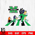 Marshall Thundering Herd Bluey 6 Svg Eps Dxf Png File, Digital Download, Instant Download