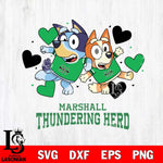 Marshall Thundering Herd Bluey & Bingo 10 Svg Eps Dxf Png File, NCAA svg, Digital Download, Instant Download