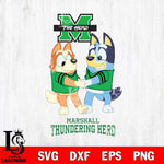 Marshall Thundering Herd Bluey Chilli Dance Svg Eps Dxf Png File, Digital Download, Instant Download