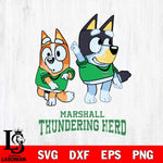 Marshall Thundering Herd Bluey Chilli Mode Dance Svg Eps Dxf Png File, Digital Download, Instant Download