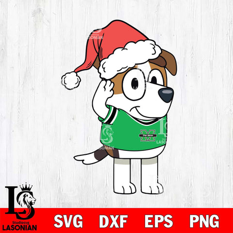 Marshall Thundering Herd Bluey Jack Christmas Svg Eps Dxf Png File, Digital Download, Instant Download