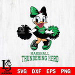 Marshall Thundering Herd Daisy Duck Cheerleader Disney, Svg Eps Dxf Png File, Digital Download