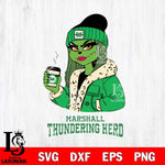 Marshall Thundering Herd Girls Grinch Bougie Svg Eps Dxf Png File, Digital Download, Instant Download