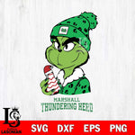 Marshall Thundering Herd Grinch Tree Cake Svg Eps Dxf Png File, Digital Download, Instant Download