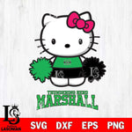 Marshall Thundering Herd Hello Kitty Cheerleader 2 Svg Eps Dxf Png File, Digital Download, Instant Download