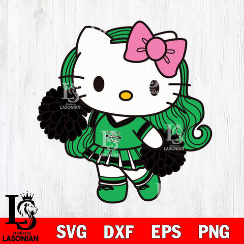 Marshall Thundering Herd Hello Kitty Cheerleader 7 Svg Eps Dxf Png File, Digital Download, Instant Download