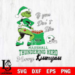 Marshall Thundering Herd Merry kissmyass grinch Svg Eps Dxf Png File,NCAA Svg Files,Digital Download,Sublimation,Instant Download