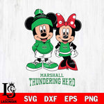 Marshall Thundering Herd Mickey Minnie Mouse Cute Football Svg Eps Dxf Png File, NCAA svg , File Cut , Digital Download , Instant Download, Cut Svg Files