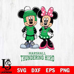 Marshall Thundering Herd Mickey Minnie Mouse Pink Svg Eps Dxf Png File, NCAA svg , File Cut , Digital Download , Instant Download, Cut Svg Files