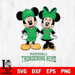 Marshall Thundering Herd Mickey Minnie Rugby Svg Eps Dxf Png File, NCAA svg , File Cut , Digital Download , Instant Download, Cut Svg Files