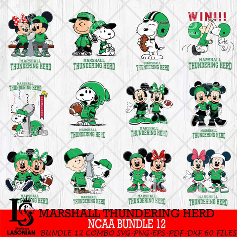 Marshall Thundering Herd NCAA Bundle 12 Svg Eps Dxf Png File,Bundle NCAA svg , Digital Download , Instant Download, Cricut File