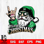 Marshall Thundering Herd Rock Santa Claus Football Svg dxf eps png pdf file,NCAA svg,Digital Download,Cricut file