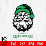 Marshall Thundering Herd Santa Claus Christmas Svg dxf eps png pdf file,NCAA svg,Digital Download,Cricut file