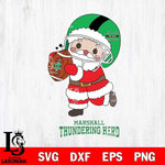 Marshall Thundering Herd Santa Claus Cute Svg dxf eps png pdf file,NCAA svg,Digital Download,Cricut file