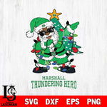 Marshall Thundering Herd Santa Claus Ugly Christmas Svg dxf eps png pdf file,NCAA svg,Digital Download,Cricut file