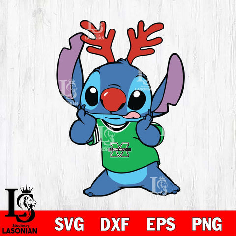 Marshall Thundering Herd Stitch Reindeer Svg Eps Dxf Png File, Digital Download, Instant Download