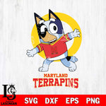 Maryland Terrapins Bandit Heeler Rugby Svg Eps Dxf Png File, Digital Download ,Instant Download, Cricut File