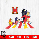 Maryland Terrapins Bluey 6 Svg Eps Dxf Png File, Digital Download, Instant Download