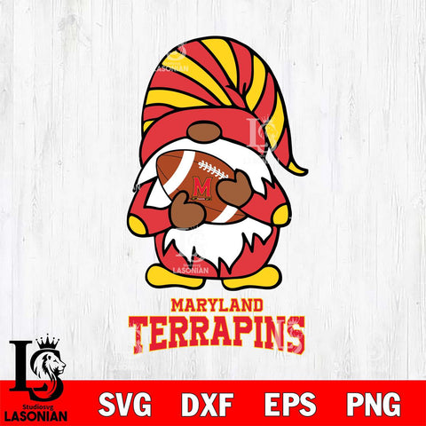 Maryland Terrapins Gnomes Football Svg Eps Dxf Png File, Digital Download, Instant Download